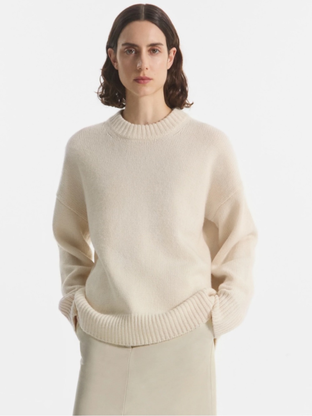 100% Cashmere Wilfred Crewneck Sweater size Small